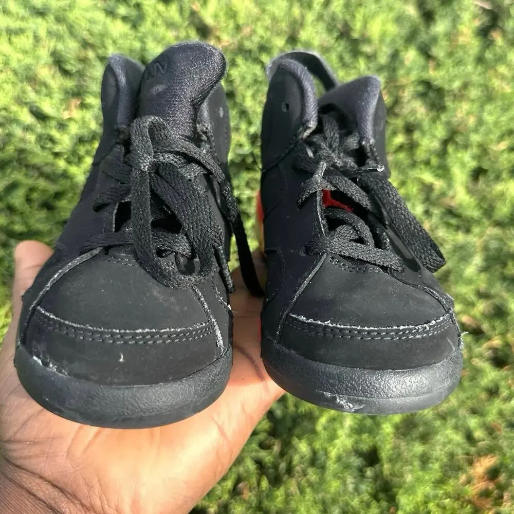 Nike Air Jordan 6 Retro Toddler Boy‎ Athletic Shoes Size 10 Black